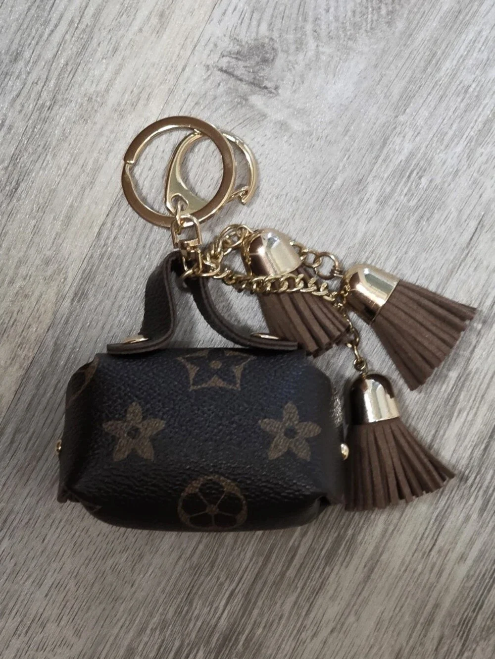 New Designer-Inspired Purse/Bag Charm or Keyring Upcycled